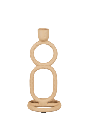 KantoormeubelenPlus Yukon Kandelaar - H21,5 x Ø9 cm - Metaal - Terra