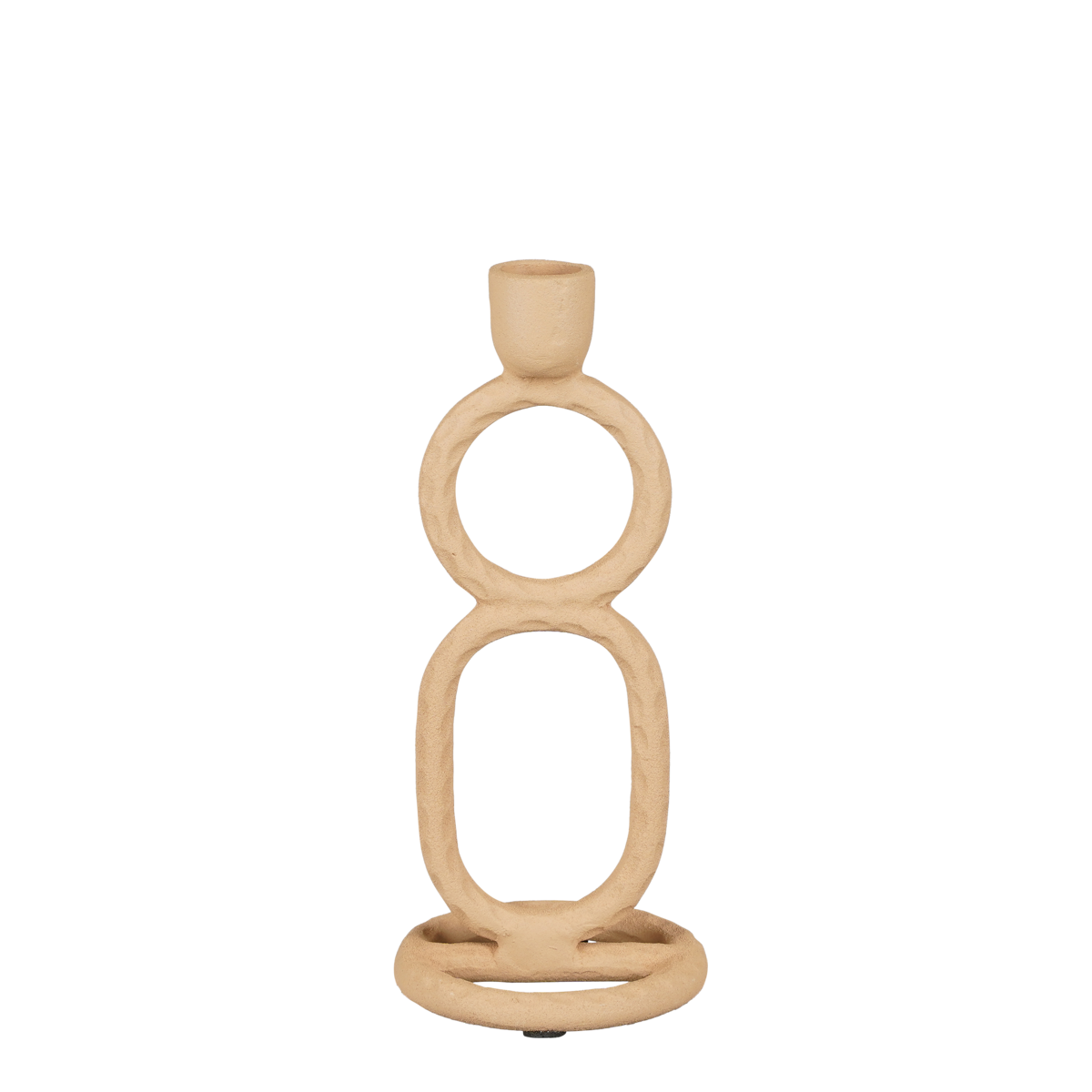 KantoormeubelenPlus Yukon Kandelaar - H21,5 x Ø9 cm - Metaal - Terra