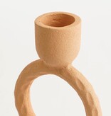 KantoormeubelenPlus Yukon Kandelaar - H21,5 x Ø9 cm - Metaal - Terra
