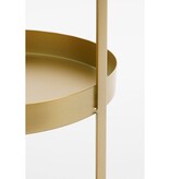 Etagère 2-Laags - H41 x Ø25 cm - Metaal - Goud