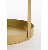 Etagère 2-Laags - H41 x Ø25 cm - Metaal - Goud