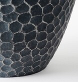 KantoormeubelenPlus Bravo Bloempot voor Buiten - H32,5 x Ø38 cm - Zwart gehamerd
