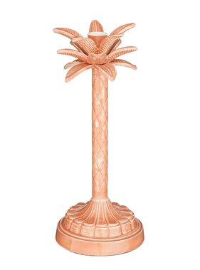 KantoormeubelenPlus Kandelaar Palmboom - H30 x Ø13 cm - Roze