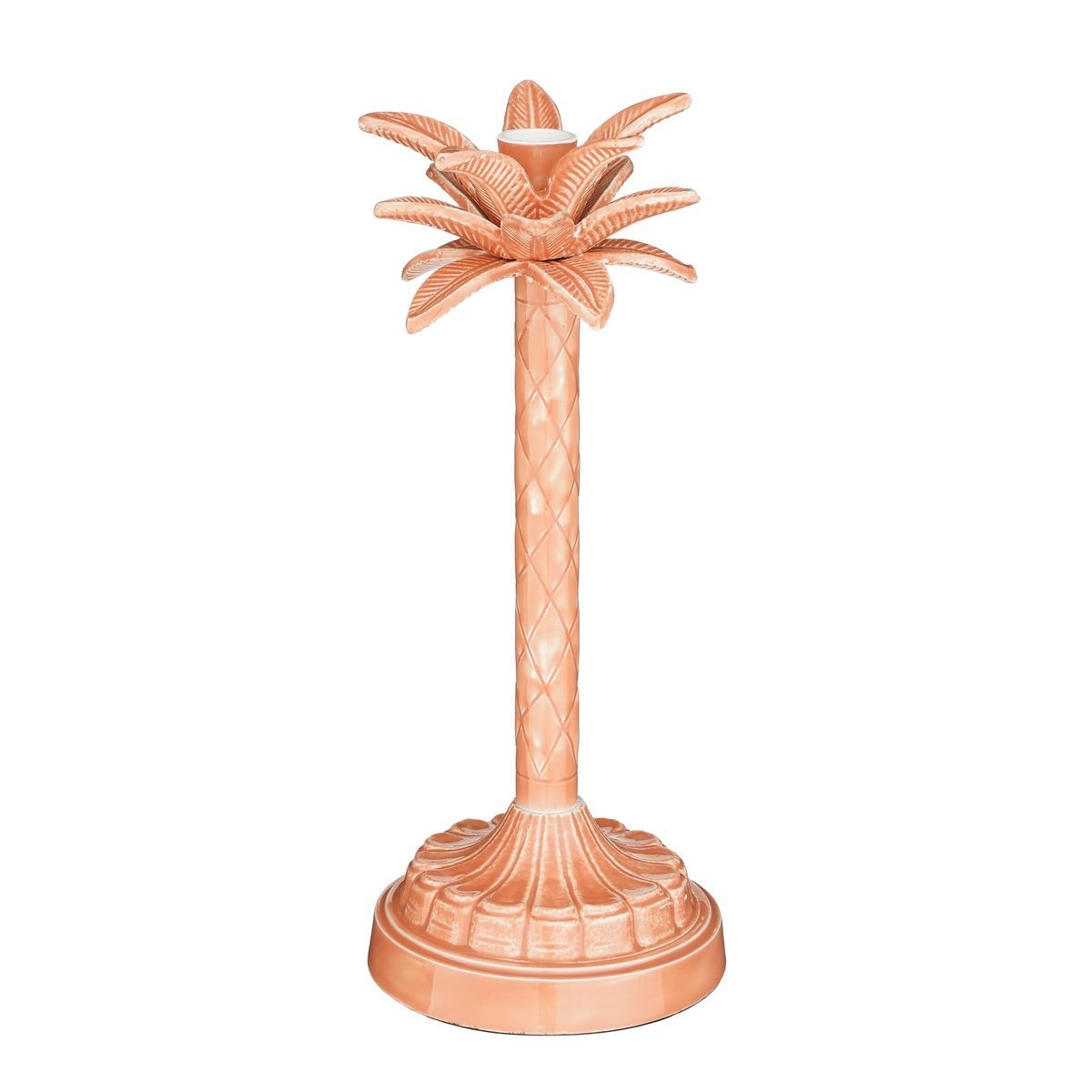 KantoormeubelenPlus Kandelaar Palmboom - H30 x Ø13 cm - Roze