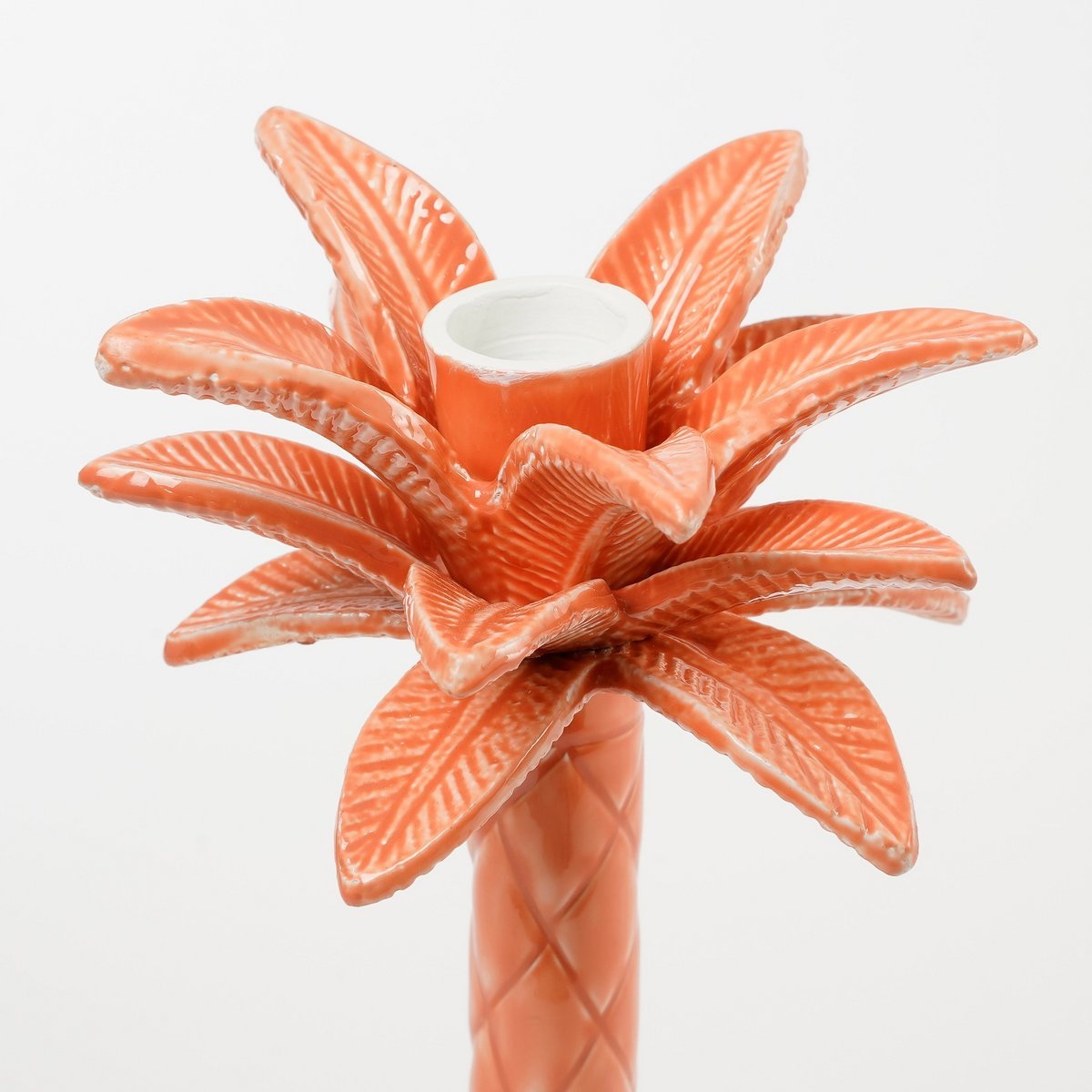 KantoormeubelenPlus Kandelaar Palmboom - H30 x Ø13 cm - Roze