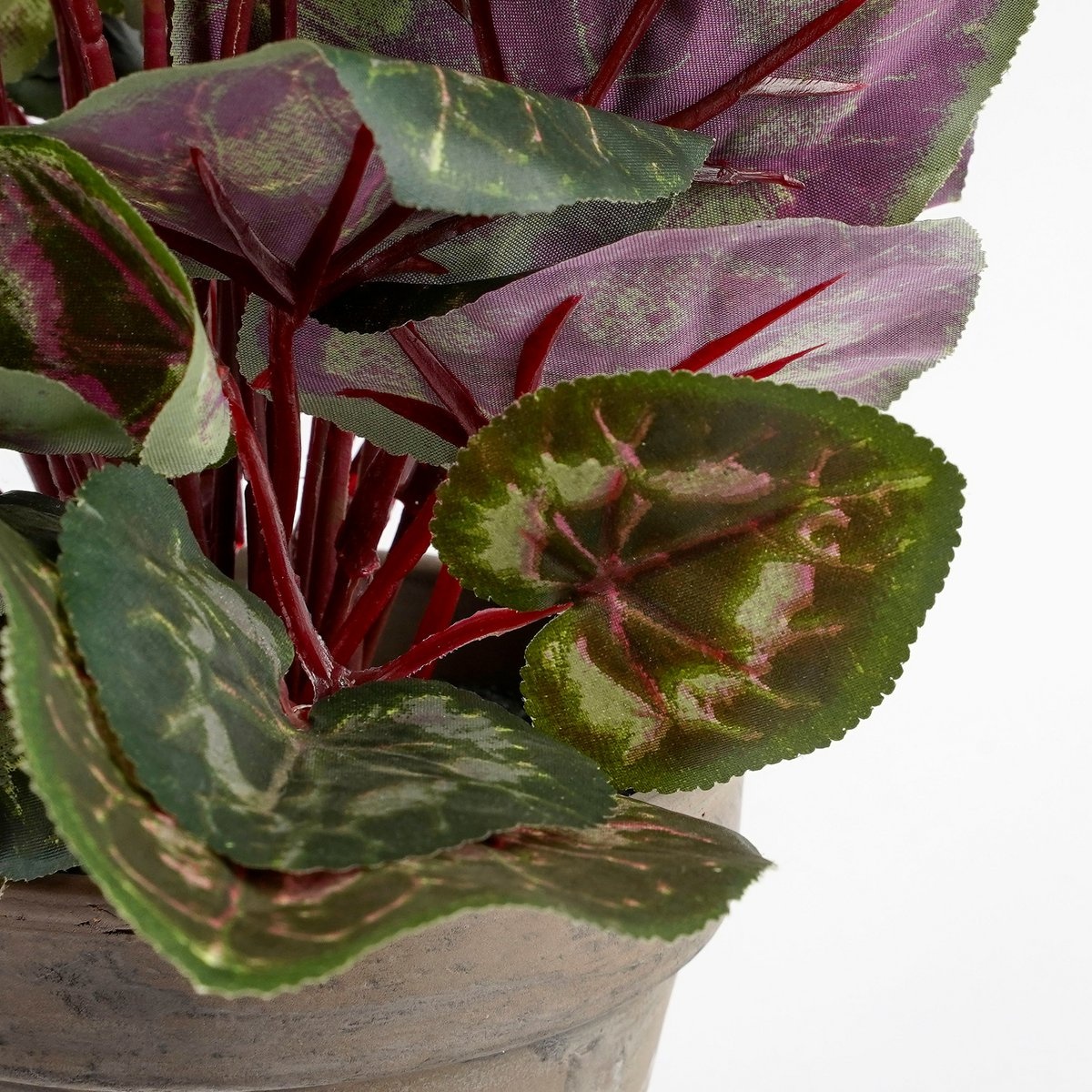 KantoormeubelenPlus Cyclaam Kunstplant in Bloempot Stan - H30 x Ø30 cm - Rood