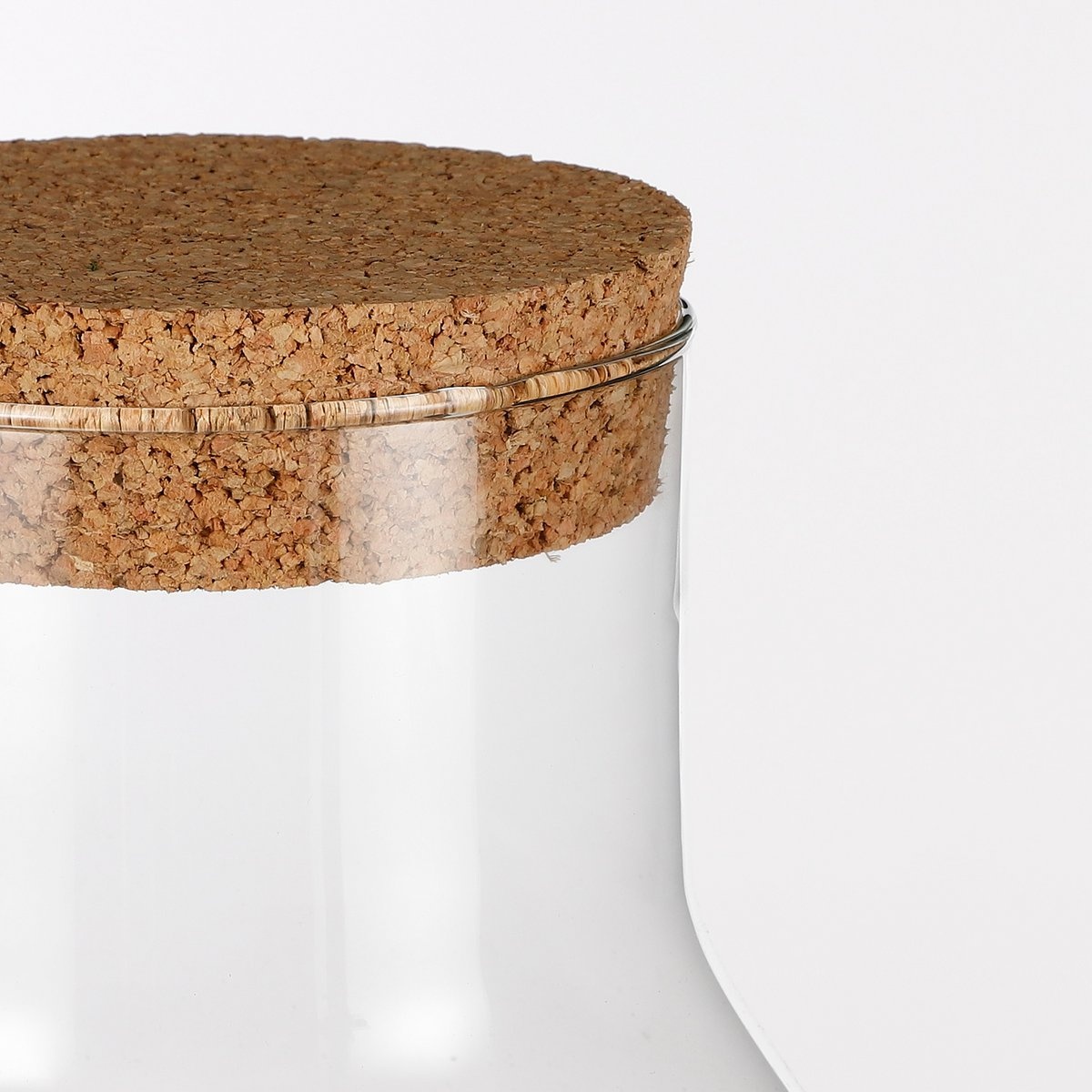 KantoormeubelenPlus Emily Terrarium of Voorraadpot - H24,5 x Ø22,5 cm - Gerecycled Glas - Transparant