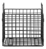 KantoormeubelenPlus Mora Draadmand - Draadmand, ijzer, zwart, 25x20x25 cm