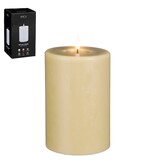 KantoormeubelenPlus LED Kaars - H15 x Ø10 cm - Wax - Taupe