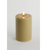KantoormeubelenPlus LED Kaars - H15 x Ø10 cm - Wax - Taupe