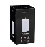 KantoormeubelenPlus LED Kaars - H15 x Ø10 cm - Wax - Taupe