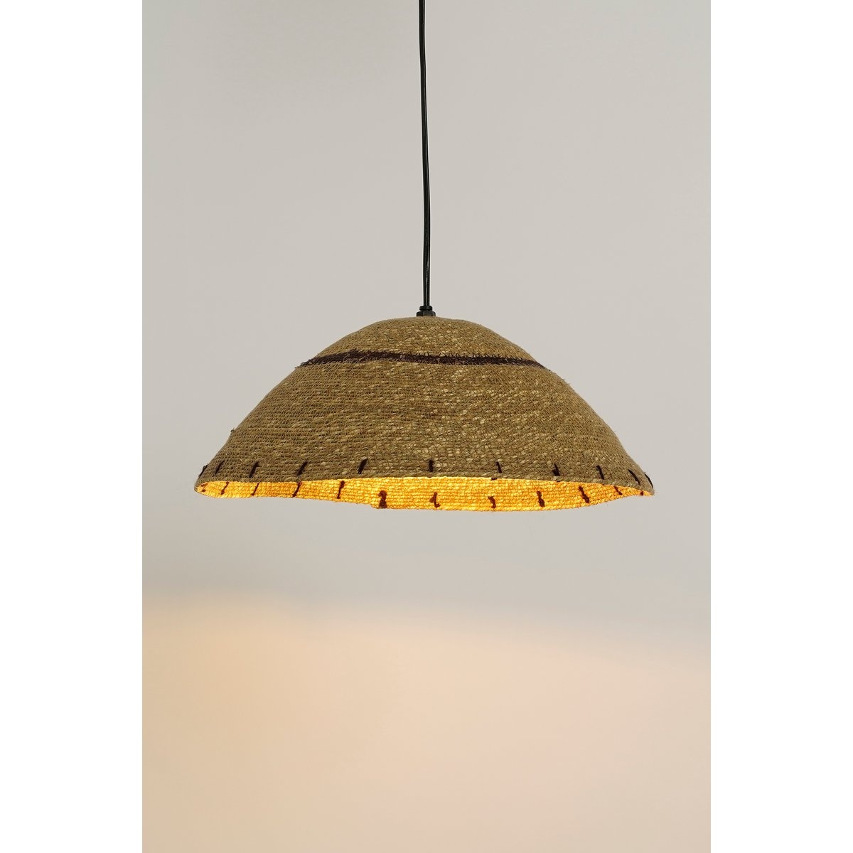 KantoormeubelenPlus Joulz Hanglamp - H16 x Ø36 cm - Jute - Lichtbruin