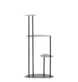 KantoormeubelenPlus Fonda Plantentafel - L47,5 x B27 x H100 cm - Metaal - Zwart