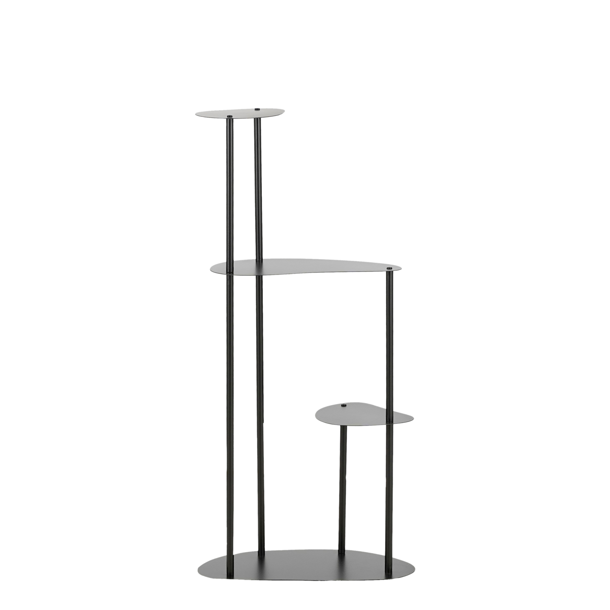 KantoormeubelenPlus Fonda Plantentafel - L47,5 x B27 x H100 cm - Metaal - Zwart
