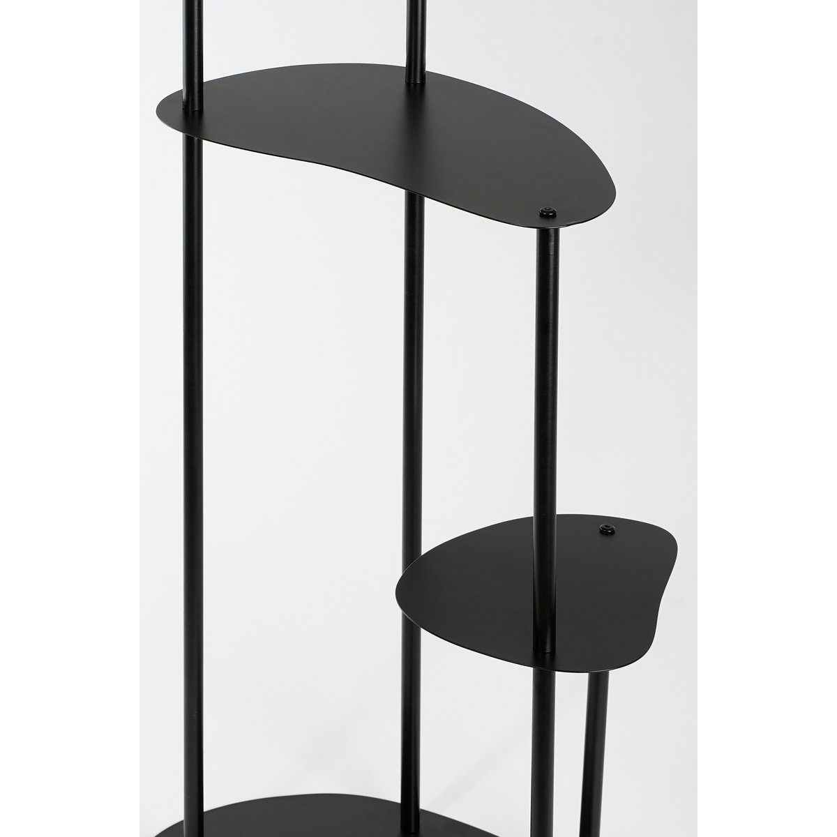 KantoormeubelenPlus Fonda Plantentafel - L47,5 x B27 x H100 cm - Metaal - Zwart