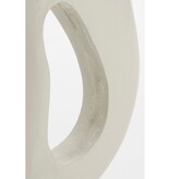 KantoormeubelenPlus Pastina Ornament op Voet - L6,5 x B16,5 x H37,5 cm - FSC 100% Mangohout - Off White