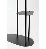 KantoormeubelenPlus Fonda Plantentafel - L47,5 x B27 x H100 cm - Metaal - Zwart