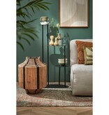 KantoormeubelenPlus Fonda Plantentafel - L47,5 x B27 x H100 cm - Metaal - Zwart