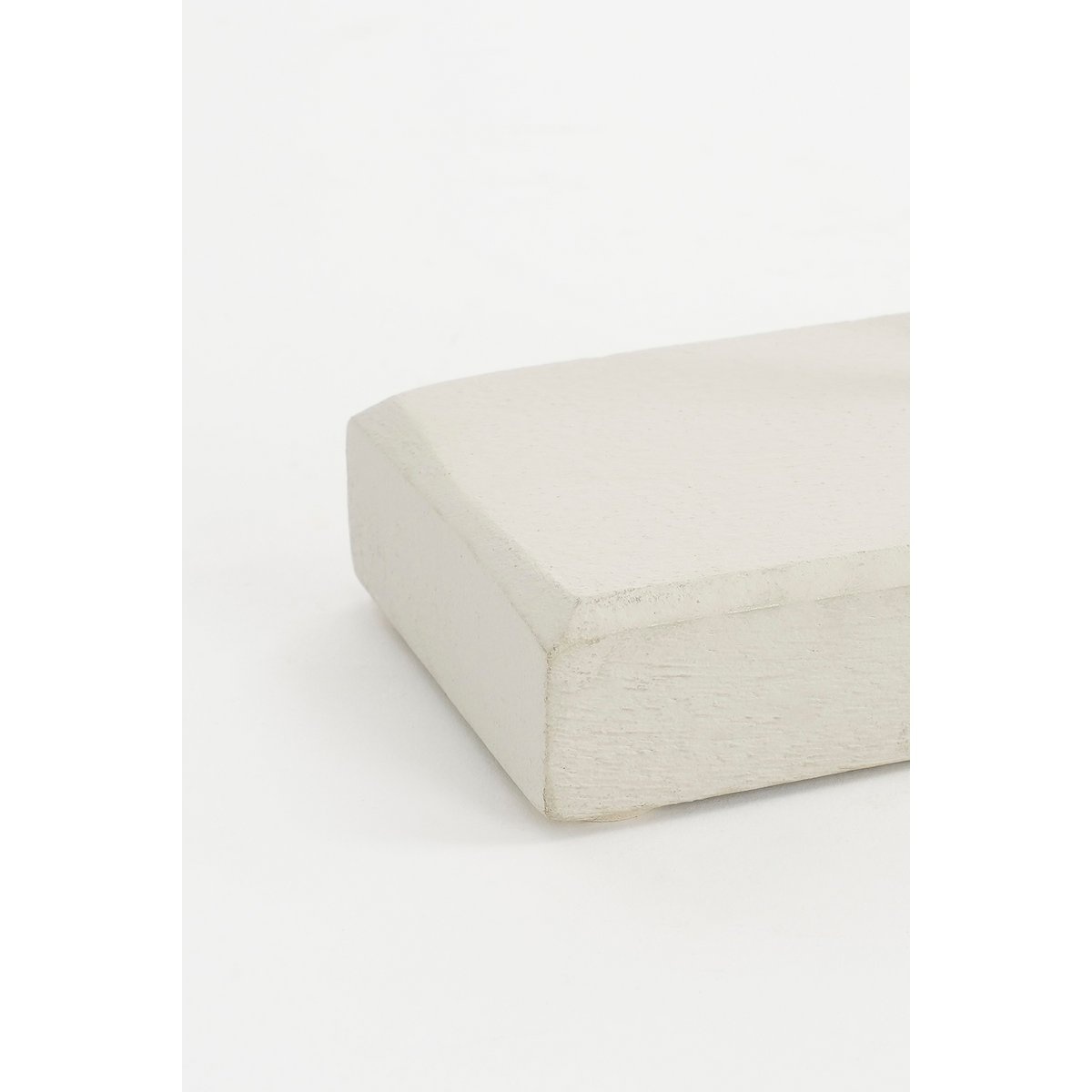 KantoormeubelenPlus Pastina Ornament op Voet - L6,5 x B16,5 x H37,5 cm - FSC 100% Mangohout - Off White