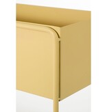 KantoormeubelenPlus Cubica Staande Plantenbak - L45 x B18 x H44 cm - Metaal - Lichtbruin
