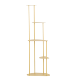 KantoormeubelenPlus Fonda Plantentafel - L47,5 x B27 x H140 cm - Metaal - Lichtgeel