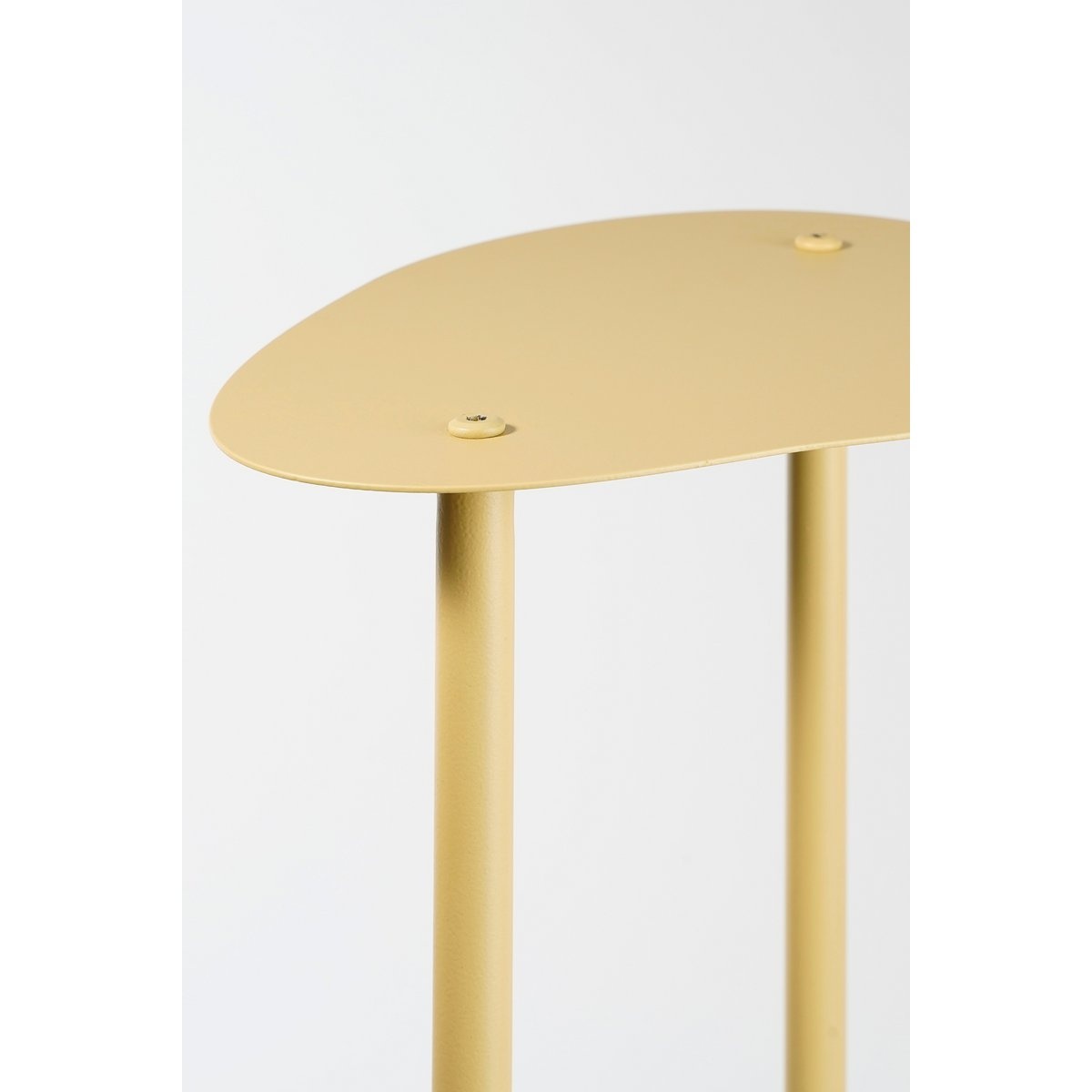 KantoormeubelenPlus Fonda Plantentafel - L47,5 x B27 x H140 cm - Metaal - Lichtgeel