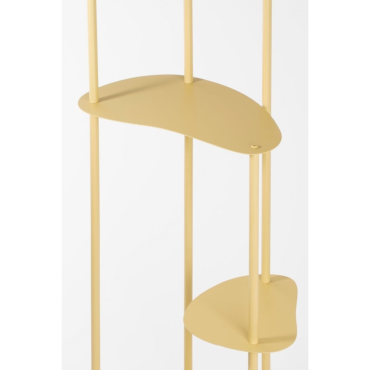 KantoormeubelenPlus Fonda Plantentafel - L47,5 x B27 x H140 cm - Metaal - Lichtgeel