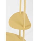 KantoormeubelenPlus Fonda Plantentafel - L47,5 x B27 x H140 cm - Metaal - Lichtgeel