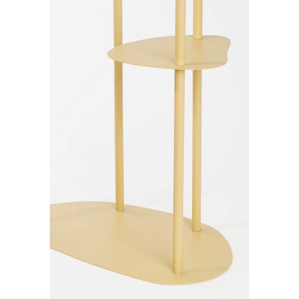 KantoormeubelenPlus Fonda Plantentafel - L47,5 x B27 x H140 cm - Metaal - Lichtgeel