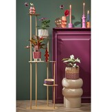 KantoormeubelenPlus Fonda Plantentafel - L47,5 x B27 x H140 cm - Metaal - Lichtgeel
