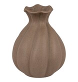KantoormeubelenPlus Vaas - Vaas in keramiek, bruin, Ø14,5x18,5 cm