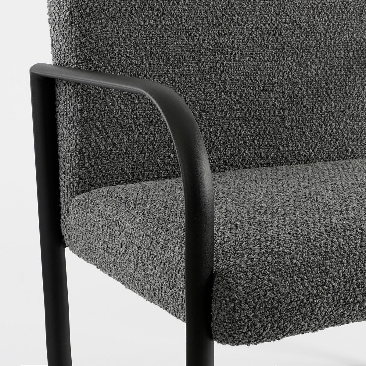 KantoormeubelenPlus Symon Fauteuil - L72 x B69 x H81 cm - Donkergrijs