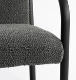 KantoormeubelenPlus Symon Fauteuil - L72 x B69 x H81 cm - Donkergrijs