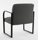 KantoormeubelenPlus Symon Fauteuil - L72 x B69 x H81 cm - Donkergrijs