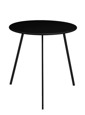 KantoormeubelenPlus Seatle Bijzettafel voor Buiten - H50 x Ø50 cm - Metaal - Zwart