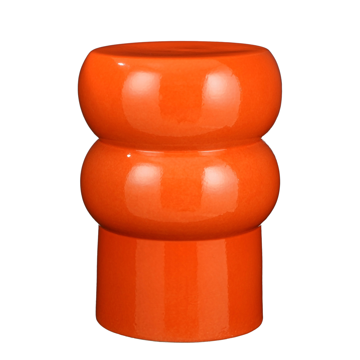 KantoormeubelenPlus Vendi Bijzettafel - H44 x Ø32 cm - Keramiek - Oranje