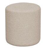 KantoormeubelenPlus Ejby Poef - Poef in bouclé, beige, Ø34x36 cm, HN1233