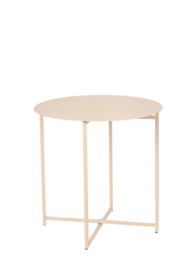 KantoormeubelenPlus Mikki Bijzettafel - H40 x Ø40 cm - Metaal - Oud Roze