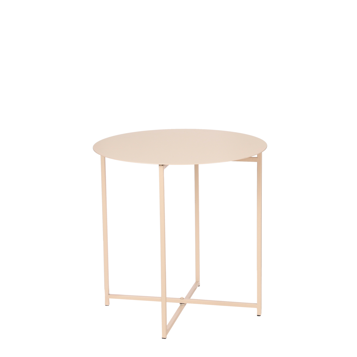 KantoormeubelenPlus Mikki Bijzettafel - H40 x Ø40 cm - Metaal - Oud Roze