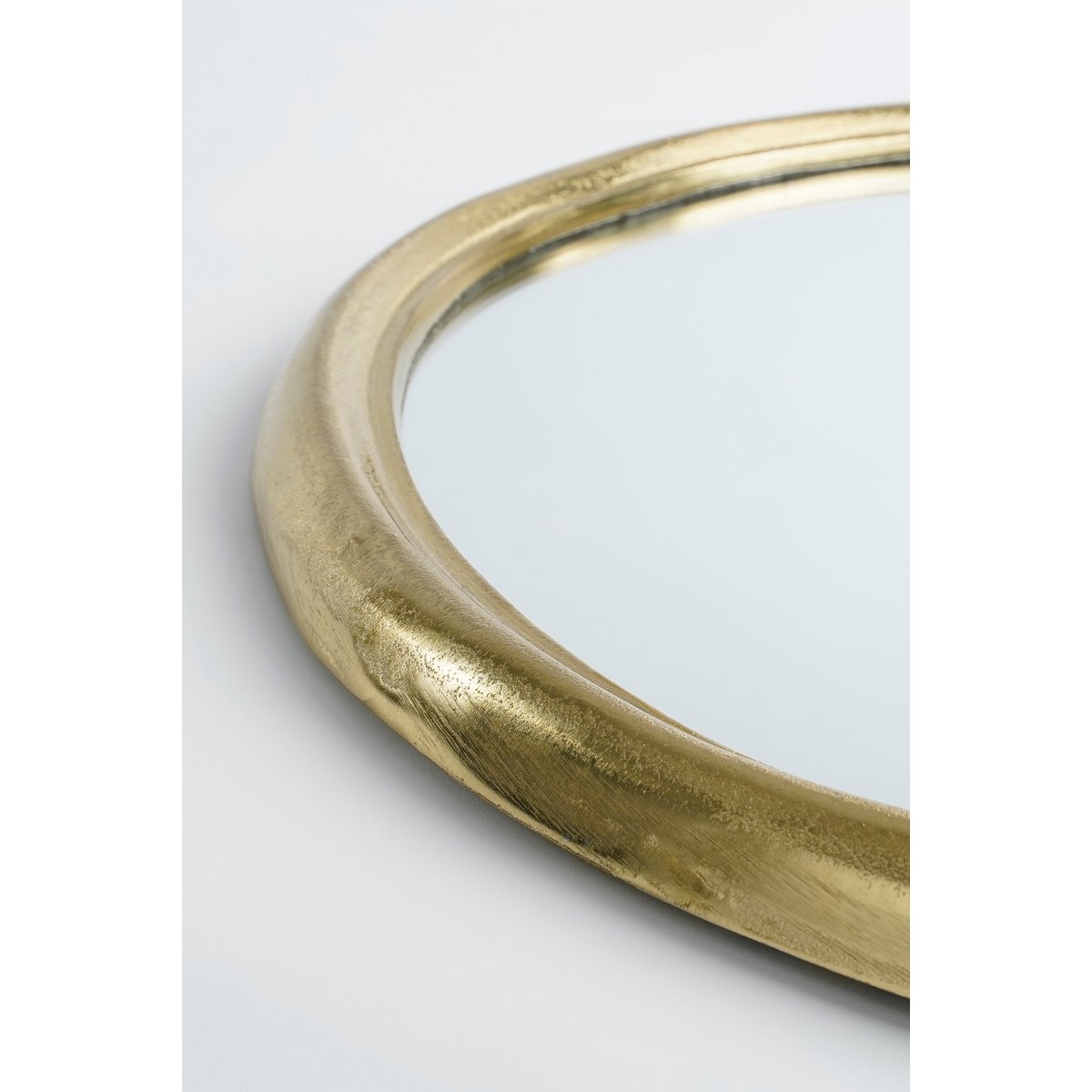 KantoormeubelenPlus Adelin Wandspiegel - L43 x B61 cm - Gerecycled Aluminium - Goud
