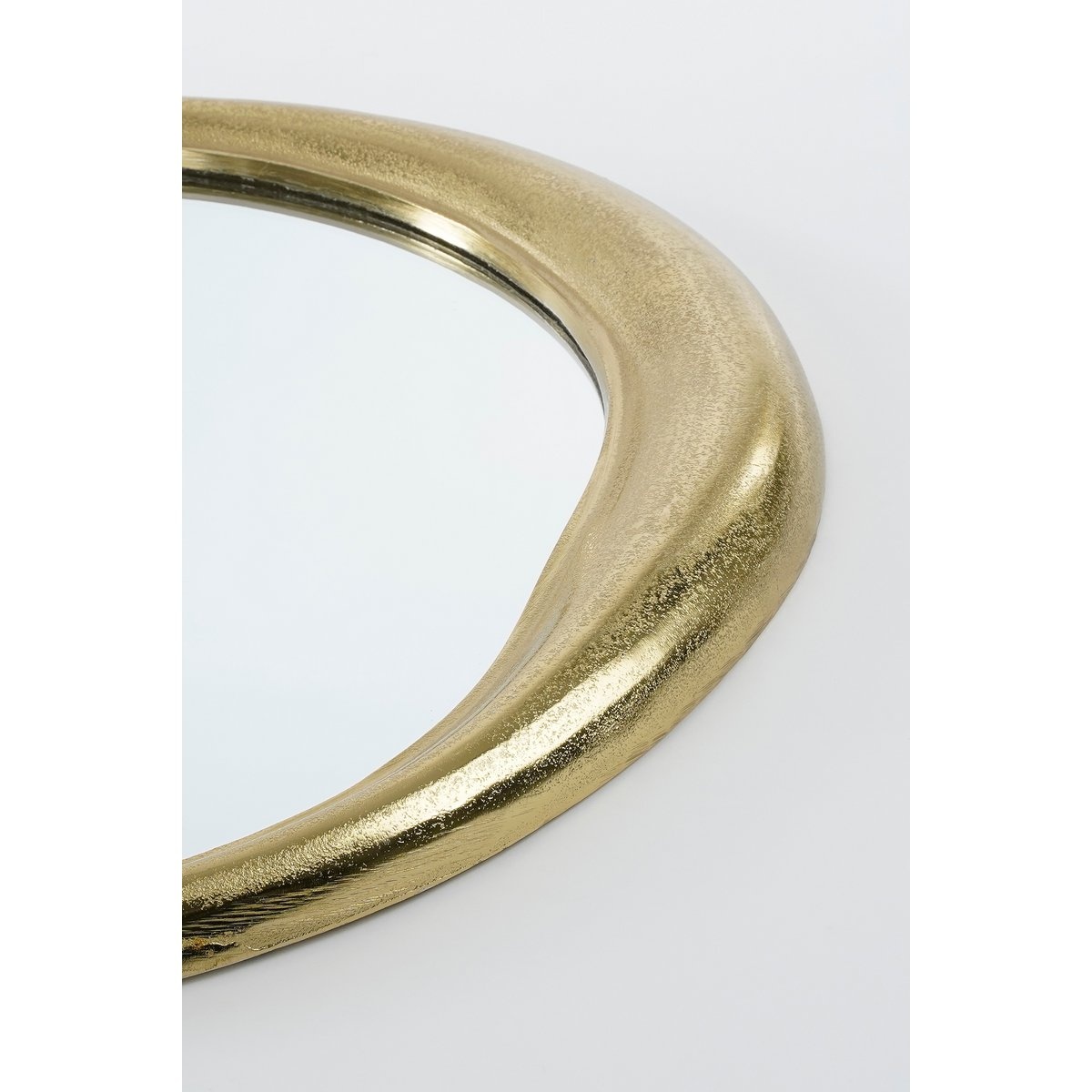 KantoormeubelenPlus Adelin Wandspiegel - L43 x B61 cm - Gerecycled Aluminium - Goud