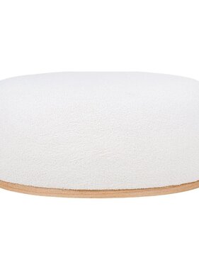 KantoormeubelenPlus Manhattan Poef - Poef, gekruld, wit, 54,5x88,5x36 cm, HN1235