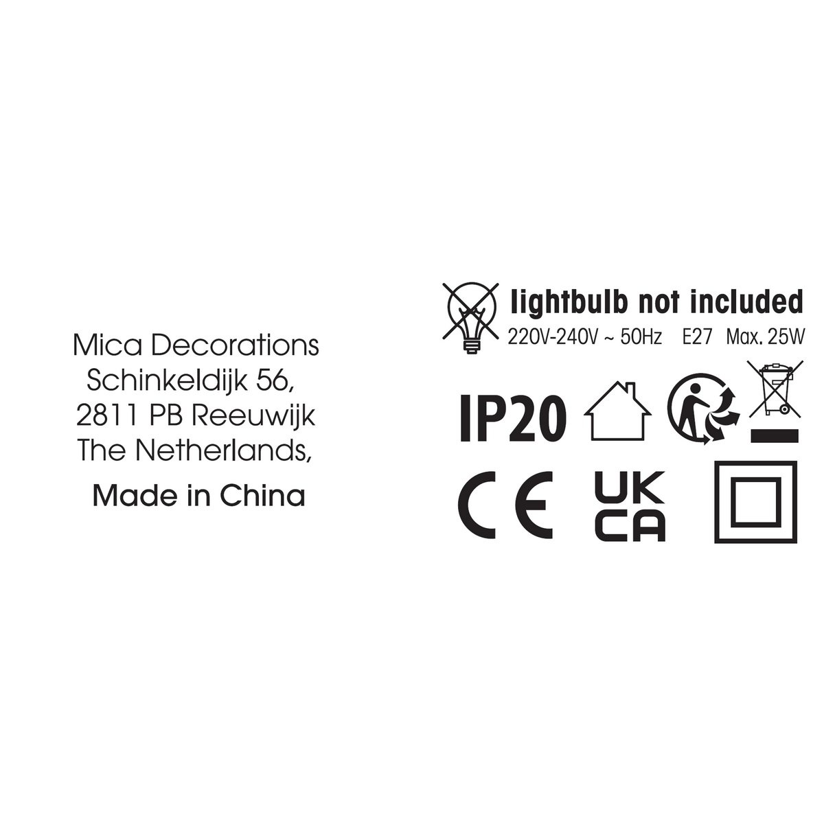 KantoormeubelenPlus Domani Hanglamp - H22 x Ø22 cm - Wit