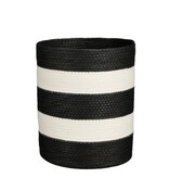 KantoormeubelenPlus Nacho Mand - Set van 2 - H34 x Ø29 - FSC Mix - Zwart, Wit