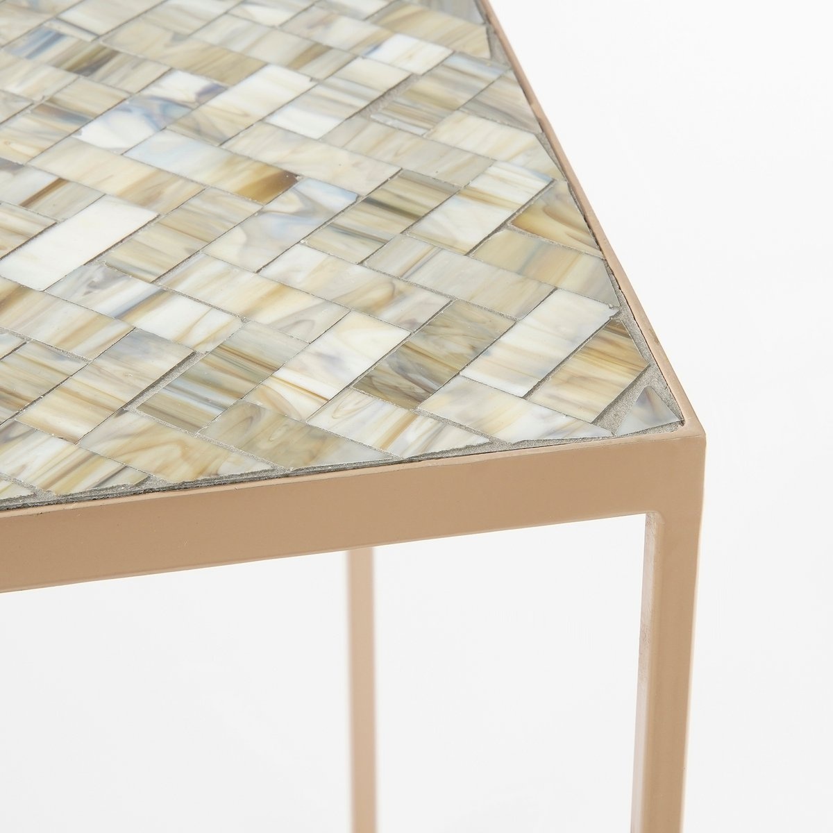KantoormeubelenPlus Bijzettafel voor Buiten - Set van 2 - L38 x B38 x H48 cm - Metaal - Grijs
