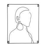 KantoormeubelenPlus Shade Muurdecoratie - L40 x H50 cm - Metaal - Zwart