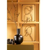 KantoormeubelenPlus Shade Muurdecoratie - L40 x H50 cm - Metaal - Zwart