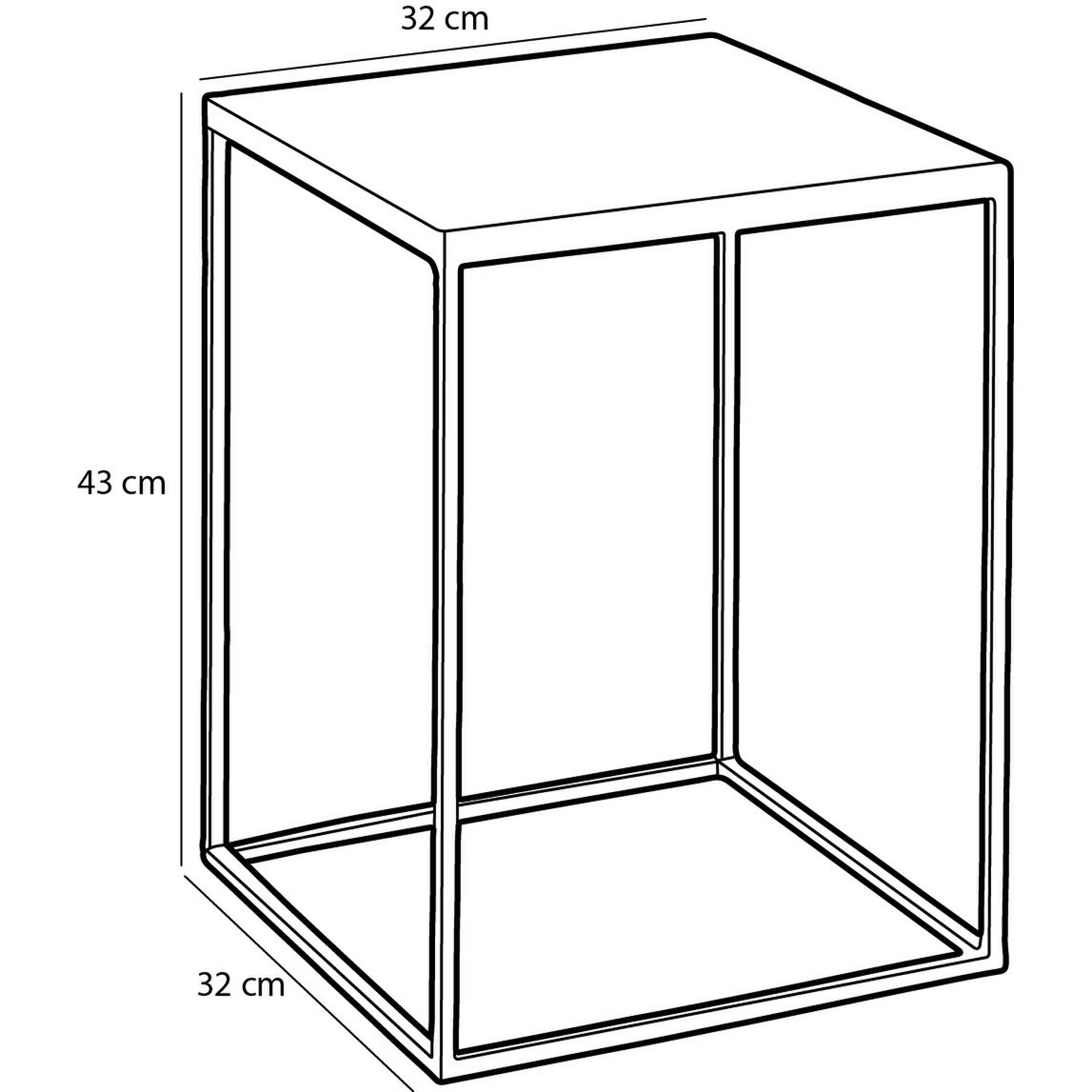 KantoormeubelenPlus Bijzettafel voor Buiten - Set van 2 - L38 x B38 x H48 cm - Metaal - Grijs