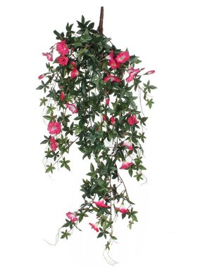 KantoormeubelenPlus Petunia Kunst Hangplant - L15 x B20 x H80 cm - Fuchsia