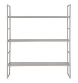 Beja Shelves - Planken, staal, koel grijs, 3 planken, 48x17x55 cm